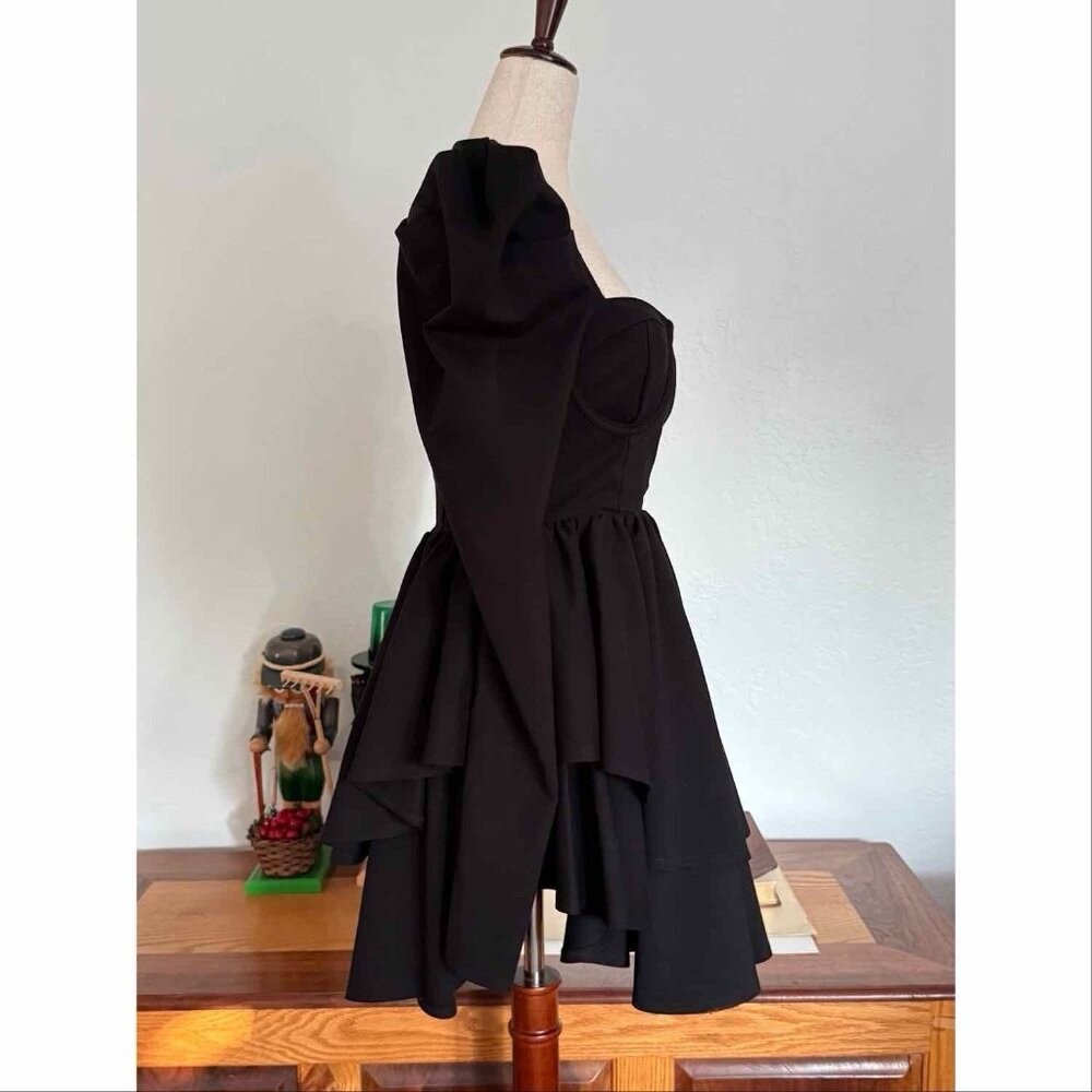 Selkie The Caviar Boleyn Dress Black Sz Small - Picture 6 of 12